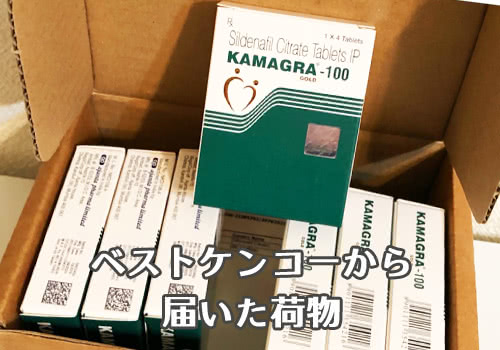 ベストケンコーから届いた荷物の写真